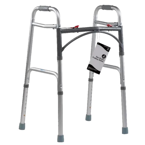 Dynarex Junior Two Button Folding Walker 25" - 32" 1pc/bag,4bags/cs