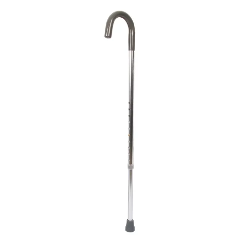 Milliken Aluminum Adjustable Cane With Foam Grip Handle, Offset, Black