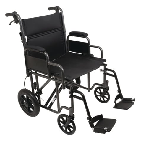 Compass ProBasics Bariatric Transport Chair With 12in Rear Wheel 22in 