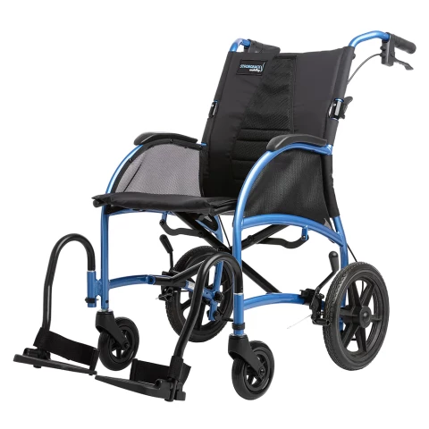Strongback Excursion 12S+AB Lightweight Folding Transport Wheelchair