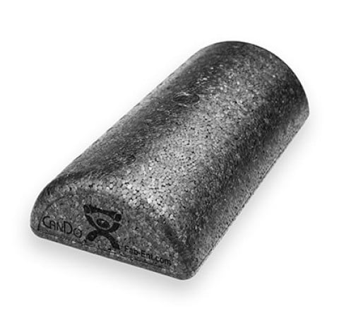 FEI CanDo High-Density Black Half-Round Roller, 6" Dia