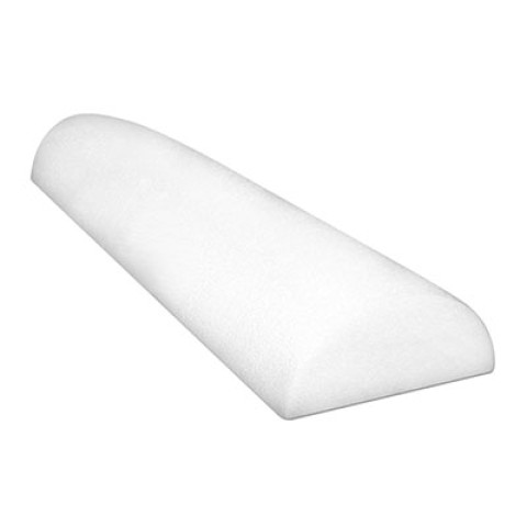 CanDo White PE Foam Half-Round Roller (6 x 36 Inches)