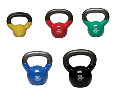 FEI CanDo Kettlebell, 5-30 Pound, Vinyl-Coated, Color Indicated