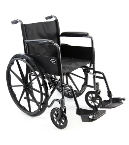 Karman LT-800 Lightweight Steel Manual Wheelchair With Fixed Armrests