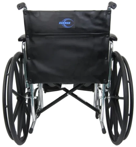 Karman KN-920 20" Seat Heavy Duty Wheelchair with Removable Armrest and Adjustable Seat Height